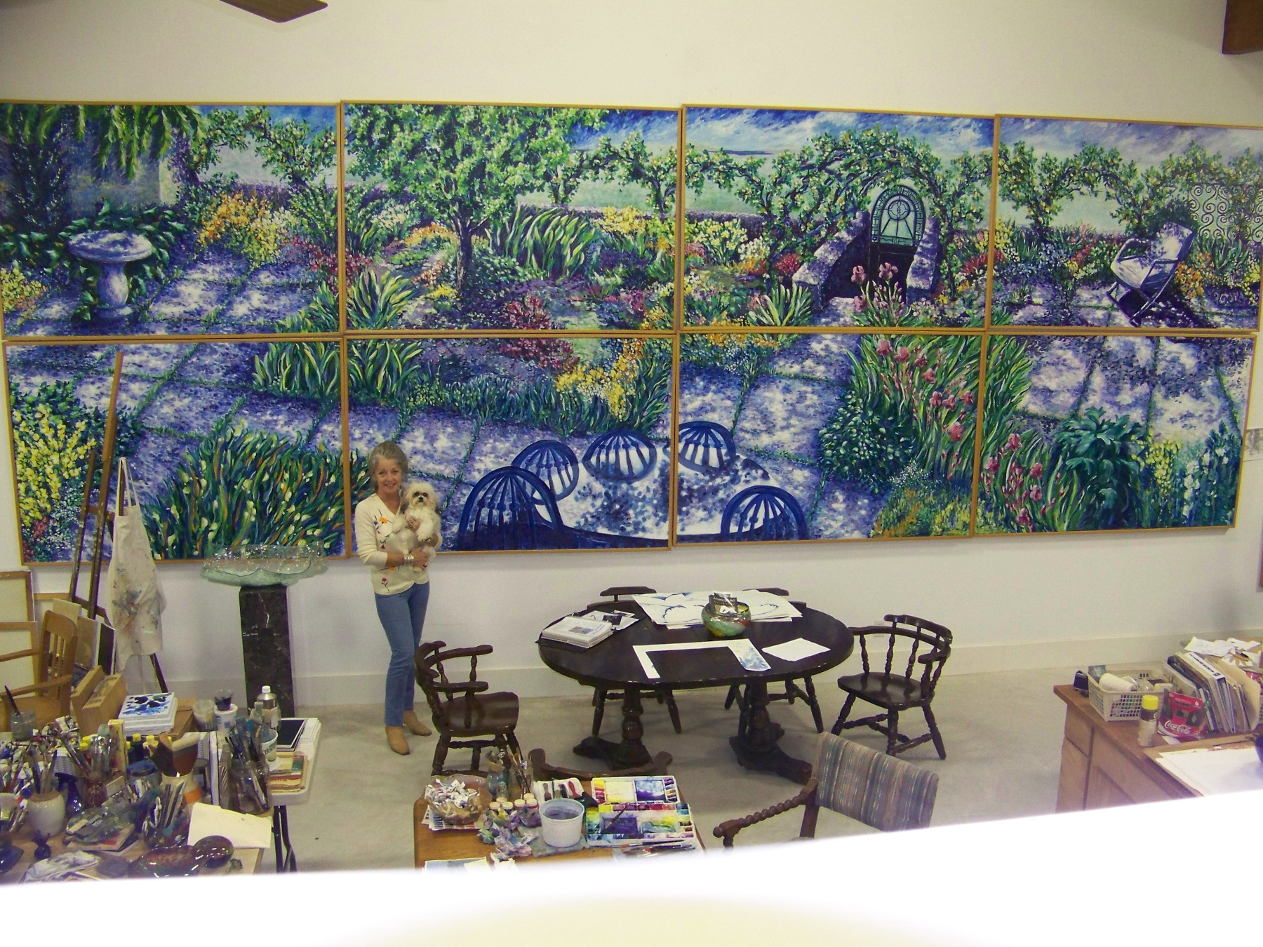 Le Jardin Du Monsieur Frank Avery Wilson - oil on canvas